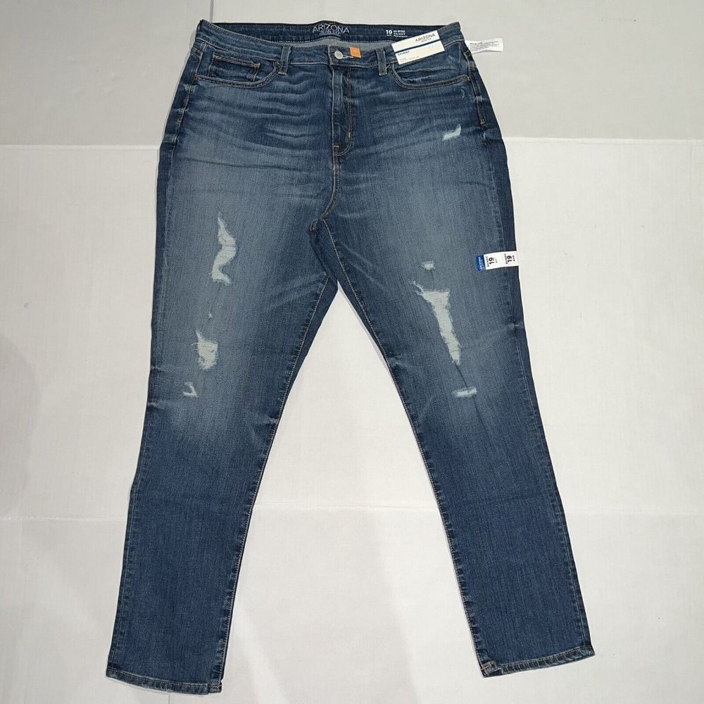 Arizona Jeans Co Women’s High Rise Skinny Denim Blue Jeans Size 19